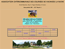 Tablet Screenshot of colonie-la-ruche.com
